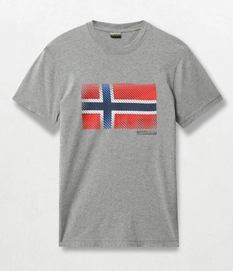 T-Shirt Napapijri Men Sibu Med Grey Mel