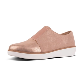 Mocassin FitFlop Laceless Derby Glimmersuede Apple Blossom