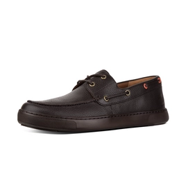 Mocassin FitFlop Men Lawrence Boat Shoes Men Chocolate