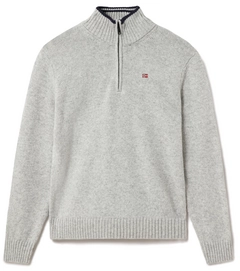 Trui Napapijri Men Dain Half Zip 2 Medium Grey Melange