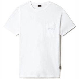 T-Shirt Napapijri S-Morgex Bright White Herren-XXXL