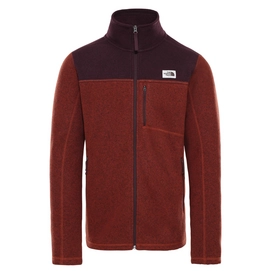 Fleece The North Face Men Gordon Lyons Full Zip Brandy Brown Dark Heather Root Brown