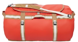 Travel Bag The North Face Base Camp Duffel Poinciana Orange Dijon Brown Extra Large