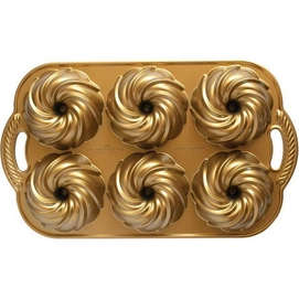 Muffinform Nordic Ware Swirl Gold