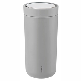 Thermobecher Stelton To Go Click Steel 0,4L Soft Light Grey