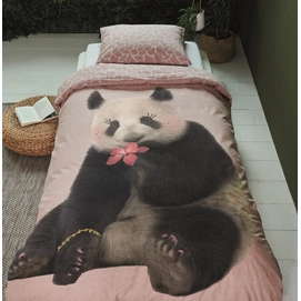 Dekbedovertrek Covers&Co Panda dreams Pink Katoen