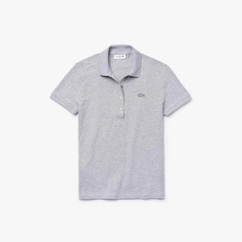 Polo Lacoste Women PF5462 Slim Fit Stretch Silver Chine