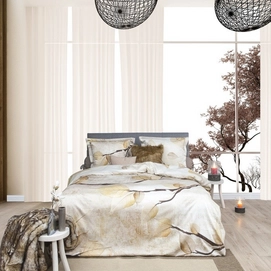 Bettwäsche Heckett & Lane Refined Piano Beige Mako-Satin