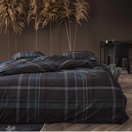 Dekbedovertrek Essenza Pleun Indigo Blue Flanel