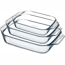 Oven Dish Pyrex Irresistible Transparent (3 pc)