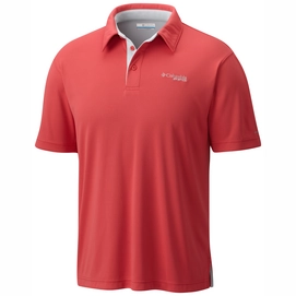 Poloshirt Columbia Low Drag II Sunset Red Herren