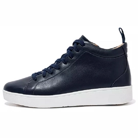 FitFlop Rally High Top Sneaker Leather Midnight Navy Damen