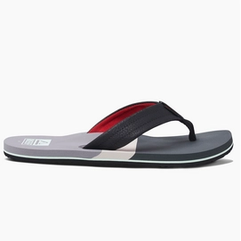 Slipper Reef Men Tri Waters Grey Red