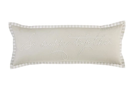 Sierkussen Rivièra Maison So Happy Zand (30 x 80 cm)