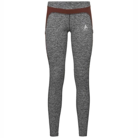 Legging Odlo Women Tights Ramble Zw Black Melange Rumba Red
