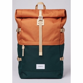 Rugzak Sandqvist Bernt Multi Dark Green Orange