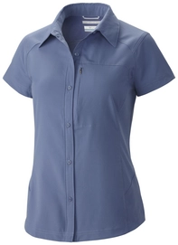 Chemise à manches courtes Women Columbia Silver Ridge Bleu