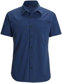 Blouse Black Diamond Men Ss Stretch Operator Shirt Denim