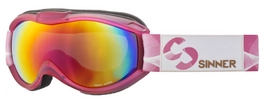 Masque de Ski Sinner Toxic Mat Rose Rouge