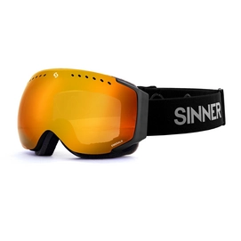 Skibrille Sinner Emerald Matte Black FL Orange Mirror Vent