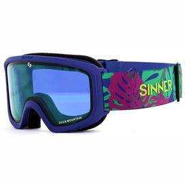 Skibril Sinner Junior Duck Mountain Matte Blue Double Full Blue Mirror