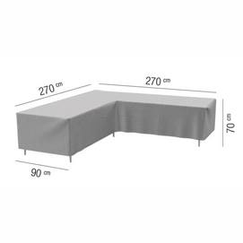 Loungesethoes AquaShield  L-shape Light Grey (270 x 270 x 90 x h70 cm)