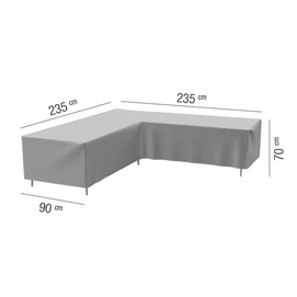 Loungesethoes AquaShield L-shape Light Grey (235 x 235 x 90 x h70 cm)