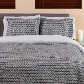 Dekbedovertrek Romanette Sylt Grijs Flanel