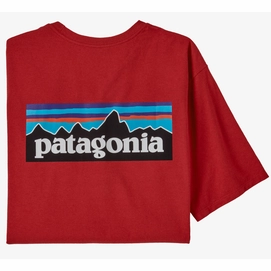 T-Shirt Patagonia Men P-6 Logo Responsibili-Tee Sumac Red '23