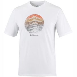 T-Shirt Columbia Csc Mountain Sunset Weiß Herren