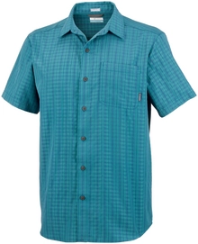 Blouse Columbia Men Endless Trail II Teal Plaid