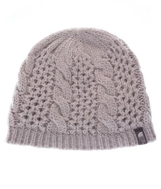 Muts The North Face Cable Minna Beanie Metallic Silver