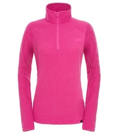 Pull Polaire The North Face 100 Glacier 1/4 Zip Dramastic Plum Rose Femme