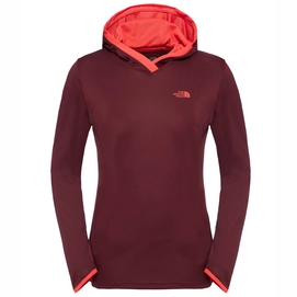 Fleece The North Face Women Reactor Hoodie Deep Garnet Red