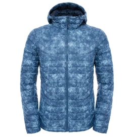 Winterjacke The North Face Thermoball Hoodie Shady Blau Process Print Herren