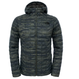 Winterjacke The North Face Thermoball Hoodie Rosin Grün Glamo Print Herren