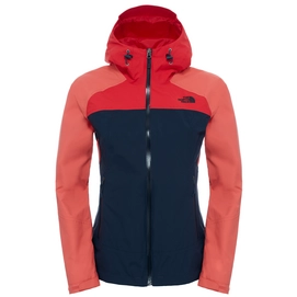 Winter Jacket The North Face W Stratos Jacket Urban Navy/ Spiced Coral/ High Risk Red