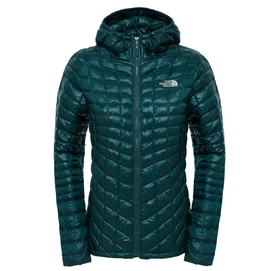 Winterjacke The North Face Thermoball Hoodie Darkest Spruce Grün Damen