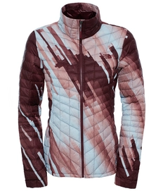 Winterjacke The North Face Thermoball Full Zip Darkest Spruce Strata Print Damen
