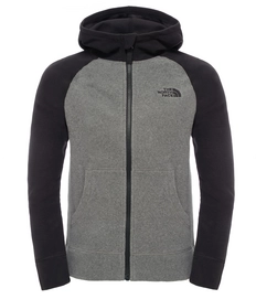 Fleece The North Face Boy's Glacier Full Zip Hoodie Medium Grey