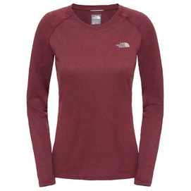 Pull The North Face Men Reaxion Amp L/S Crew Deep Garnet Red