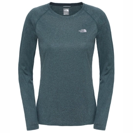Pullover The North Face Reaxion AMP L/S Crew Darkest Spruce Heather Damen