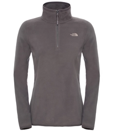 Pull The North Face Women 100 Glacier 1/4 Zip Rabbit Grey