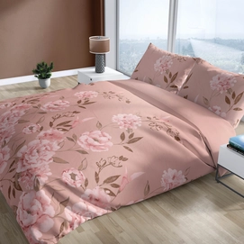 Dekbedovertrek Satin d'or Rosario Nude Rose Satijn