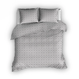 Dekbedovertrek Romanette Bubbles Grijs Flanel