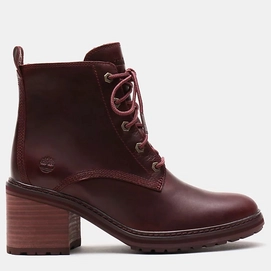 Ankle Boots Timberland Women Sienna High Lace Up Dark Red Full Grain
