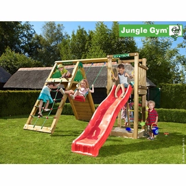Speelset Jungle Gym Jungle Tower + Climb X'tra Rood