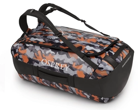 Reisetasche Osprey Transporter 65 Black/Orange Camo