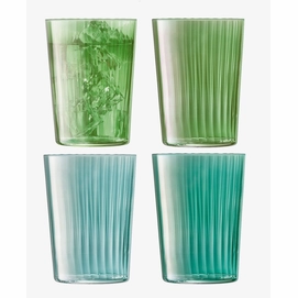 Tumbler L.S.A. Gems Glas Groen 560 ml (4-Delig)