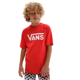 T-Shirt Vans Boys Classic High Risk Rouge Blanc